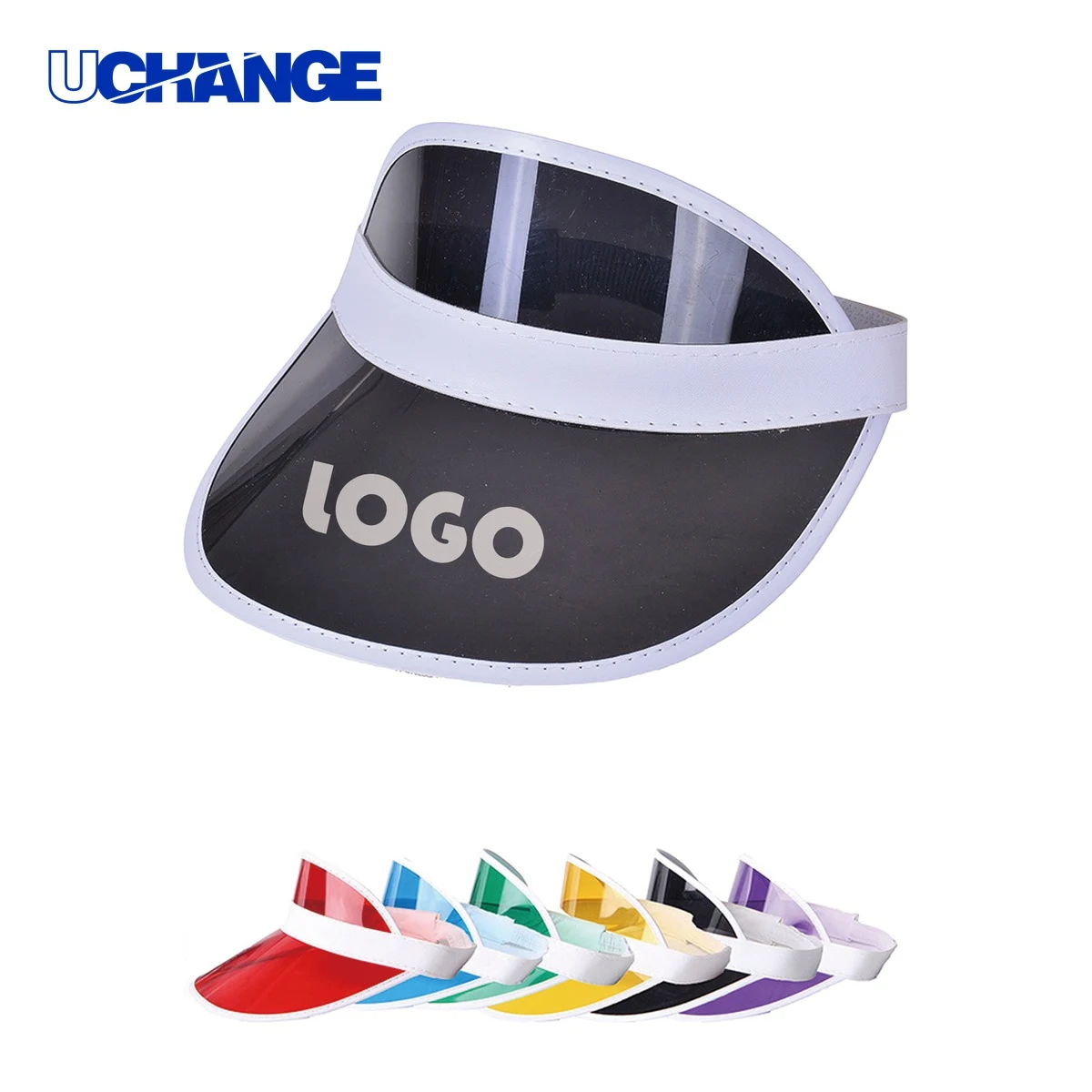 PVC Beach Visor Hat for Summer Wear 1