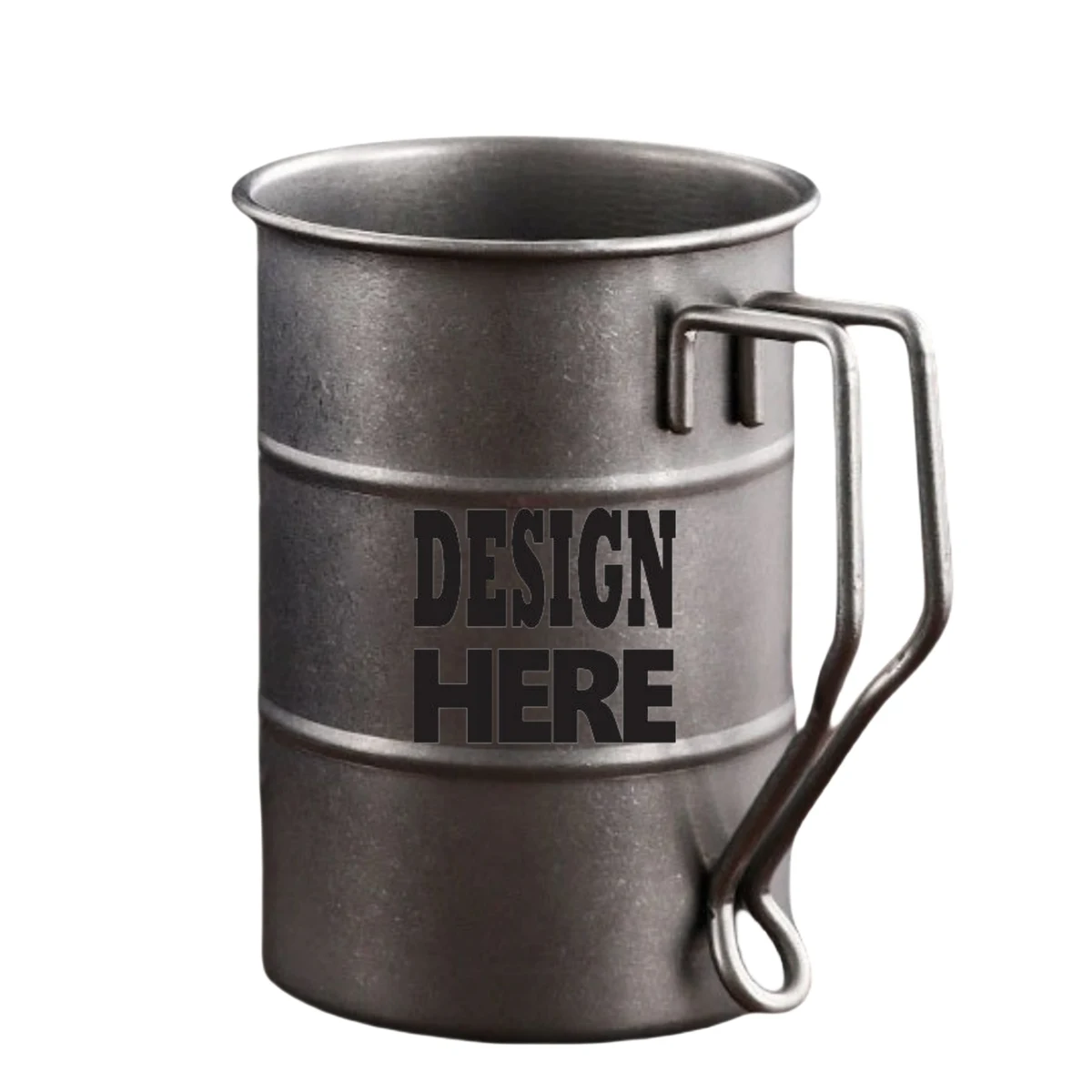 17 oz Vintage Coffee Mugs Stainless Steel Mug With Handle 1