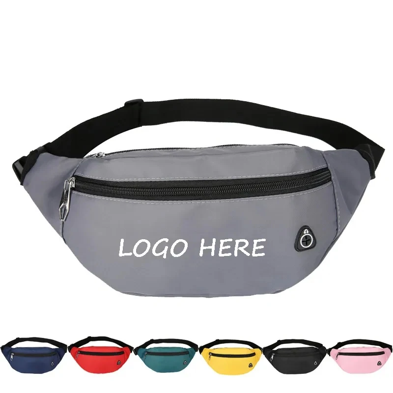 Nylon Outdoor 2 Zippered Fanny Pack 1