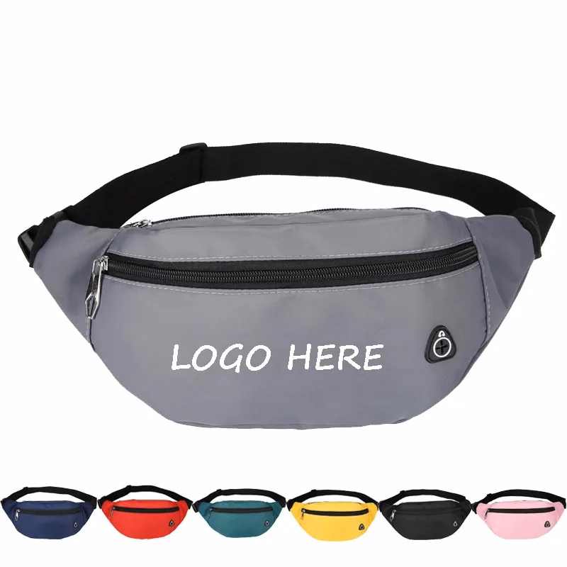 Nylon Outdoor 2 Zippered Fanny Pack