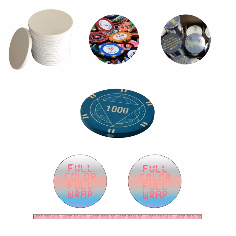 1.5 inches Full Custom Ceramic Poker Chip Token MOQ100
