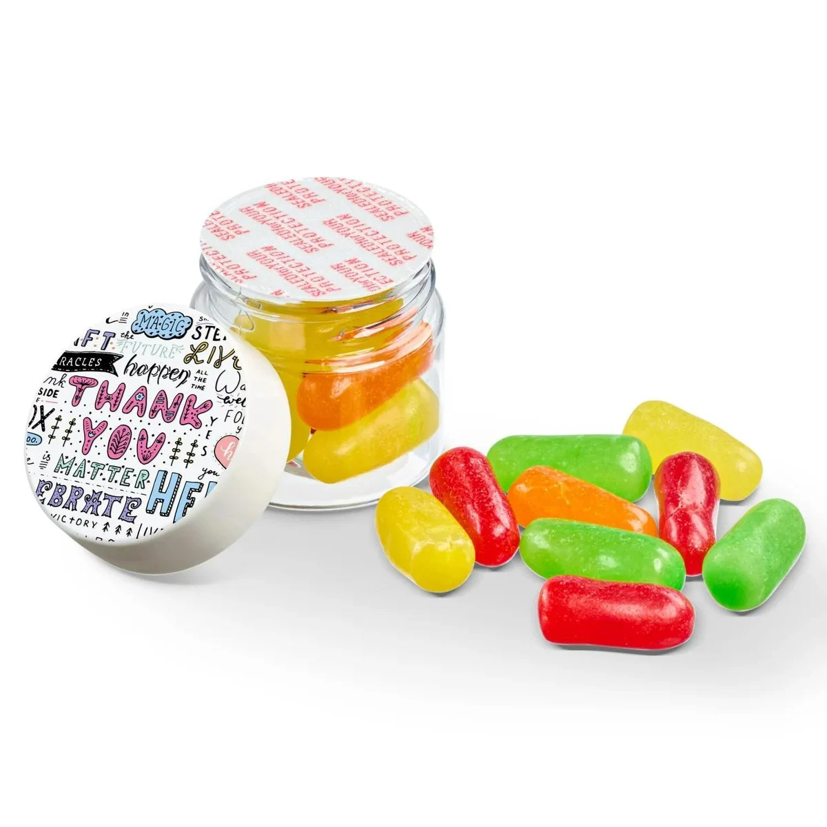 1/2 oz Jar of Mike & Ike Jelly Beans 1