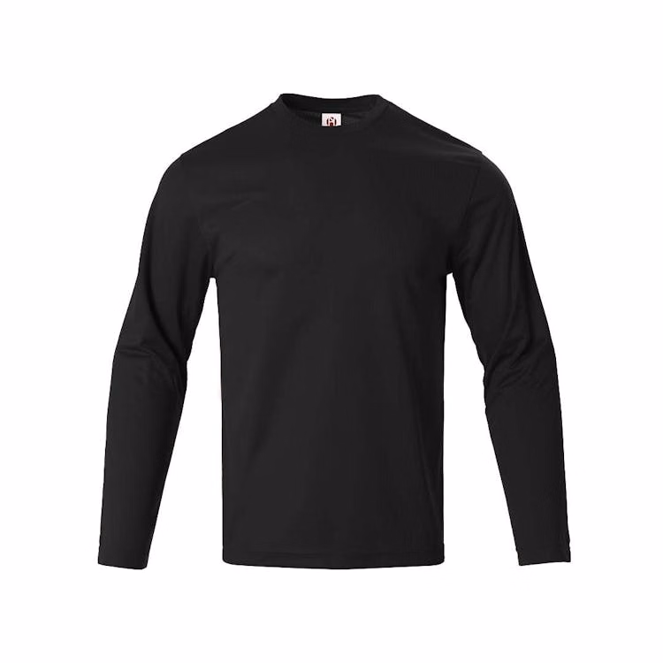 Micro Mesh Active Long Sleeve T-Shirts - Dark Gray XL