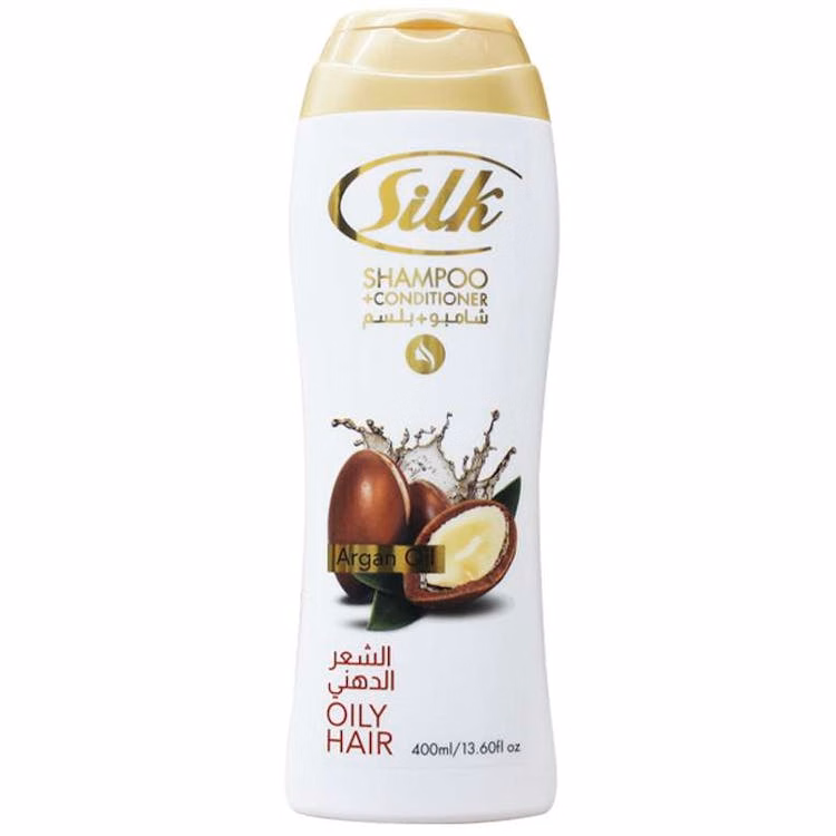 Silk Argan Oil Shampoo and Conditioner - 13.6 oz