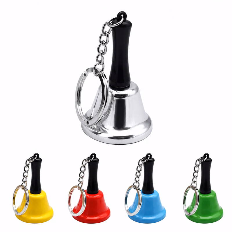 Festive Hand-Crank Chime Key Ring