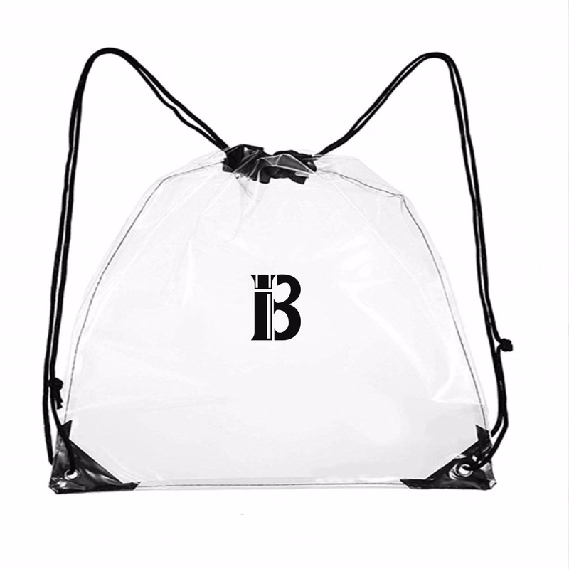 Travel Waterproof Clear Drawstring Bag