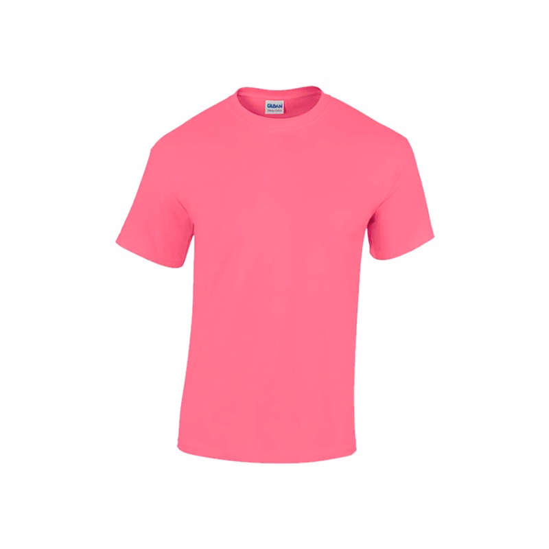 Gildan Men's T-Shirts Safety Pink XL