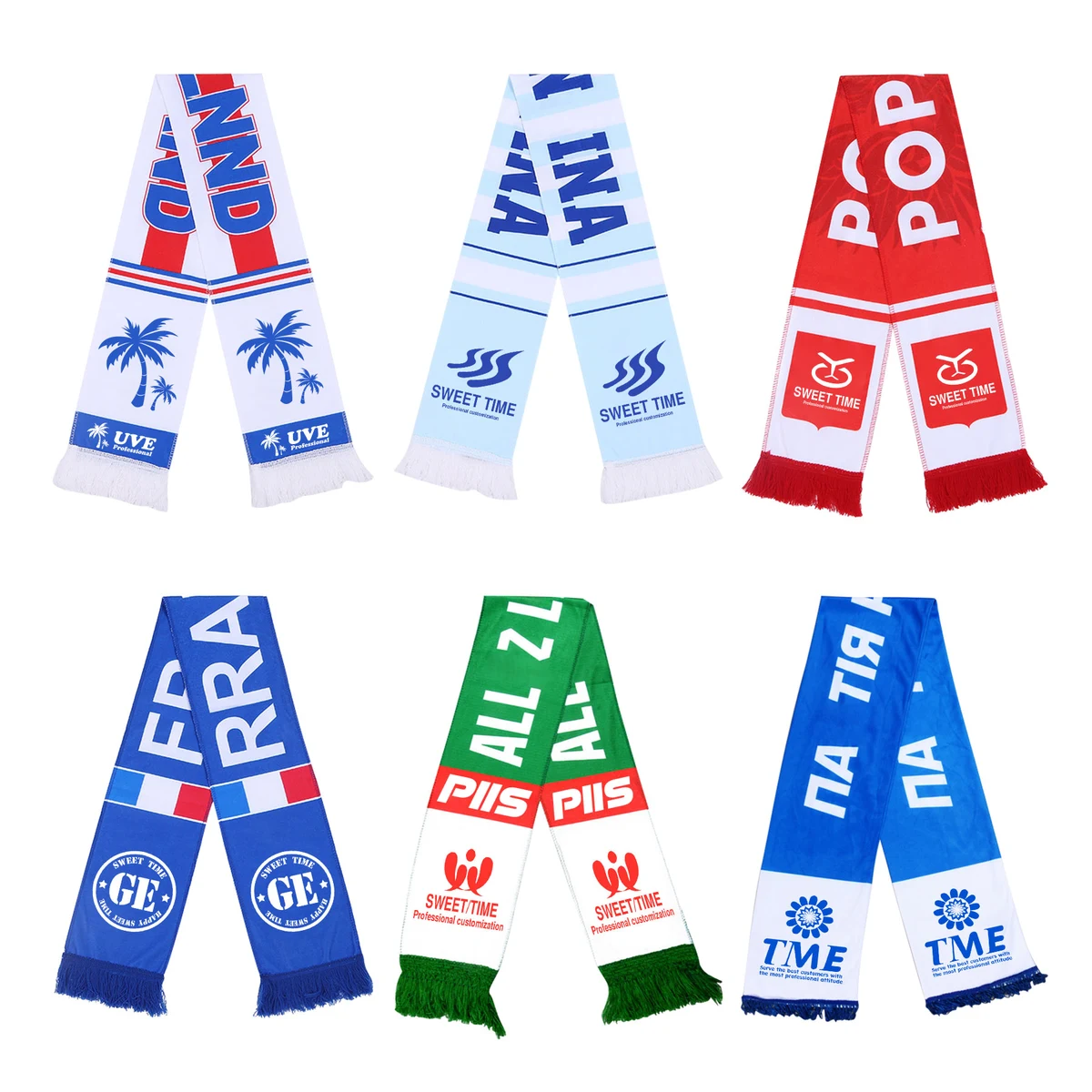 Polyester Sport Scarf With Tassel 1
