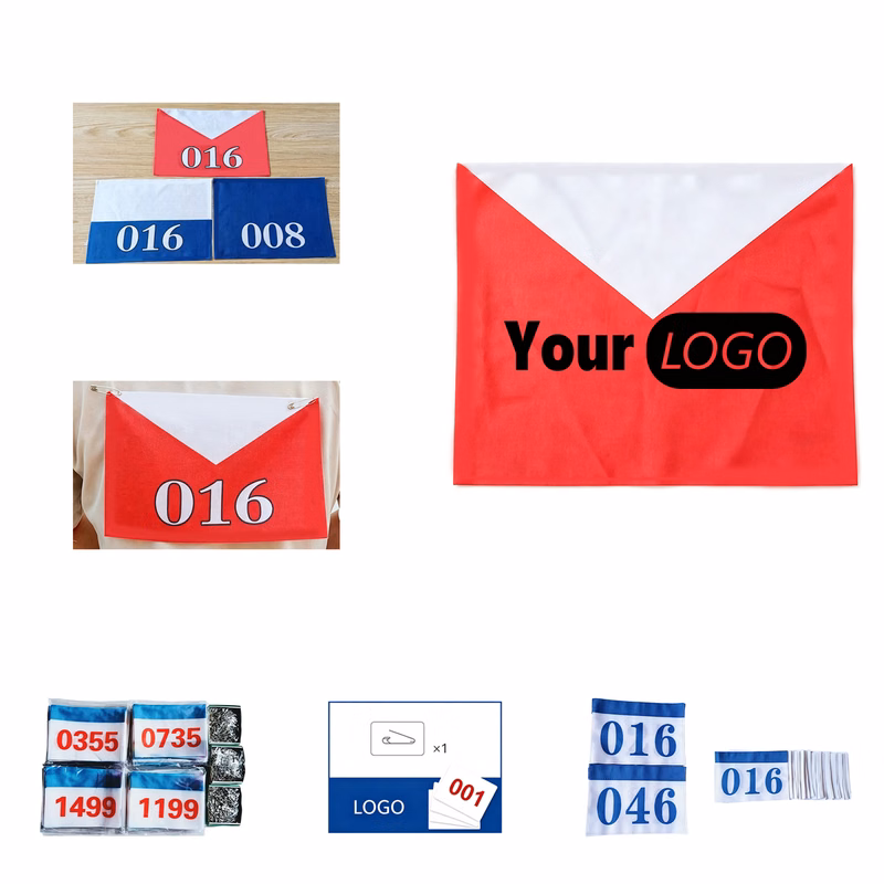 6.7 x 9.8 Inch Custom Race Bib Number Tag