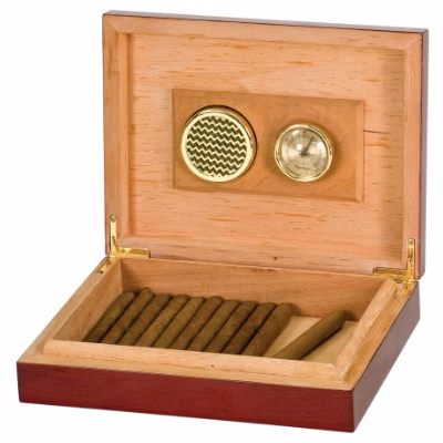 Rosewood Piano Finish Humidor (engraved plate)