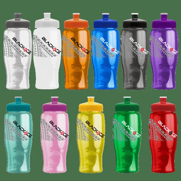 Rotation 27oz Transparent Contour Bottle w/Push-Pull Lid 1