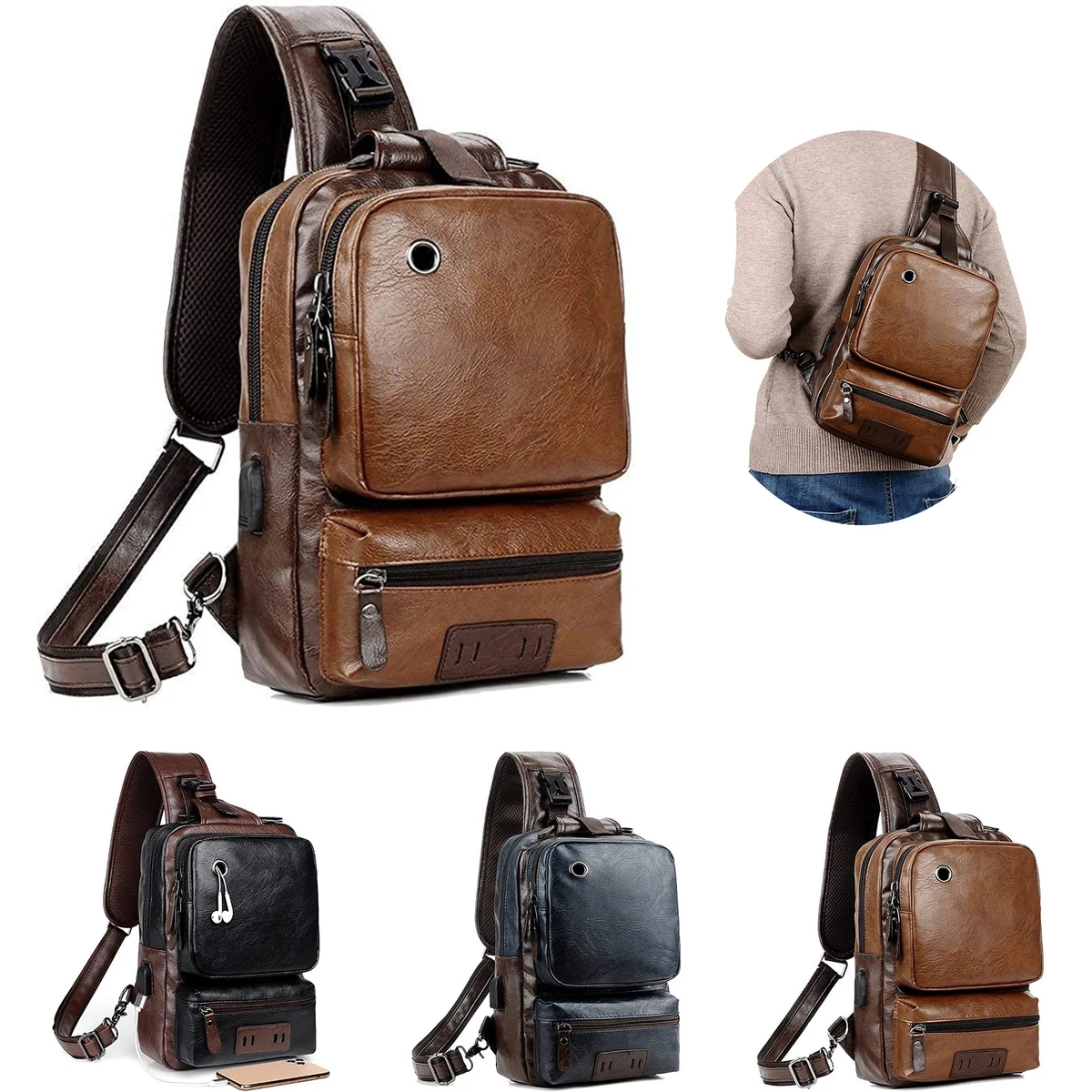 Small Sling Crossbody Backpack 1