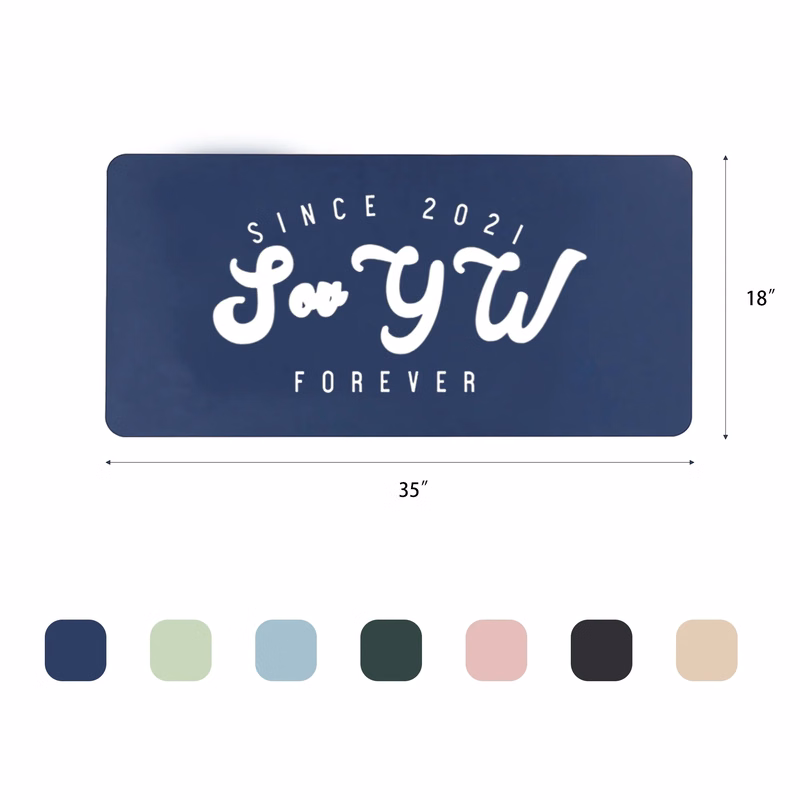Large Pu Leather Non-Slip Customized Computer Mouse Pad MOQ