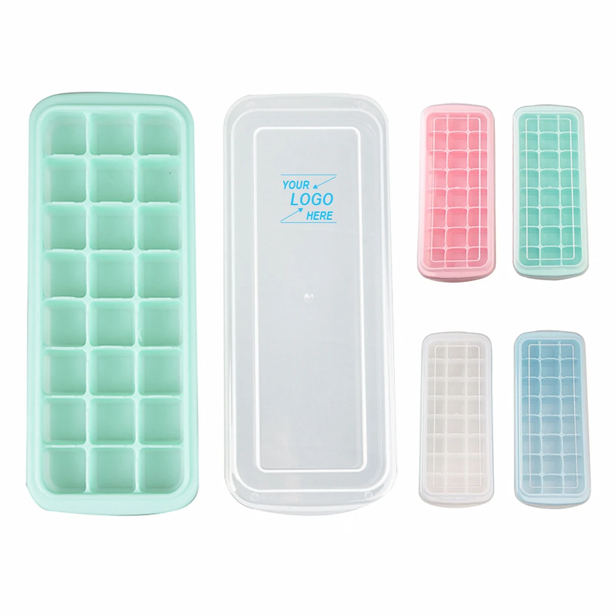 24 Compartment Ice Cube Tray and Candy Mold with Lid 1