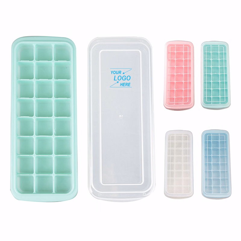 24 Compartment Ice Cube Tray and Candy Mold with Lid