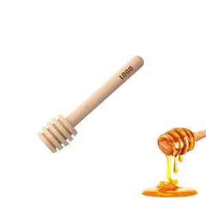 10cm Wooden Honey Dipper Stick Stirrer 1