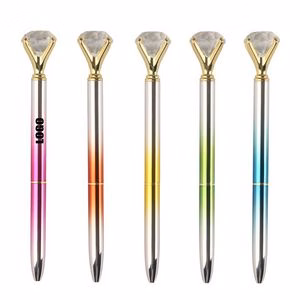 Crystal Diamond Gradient Metal Pen