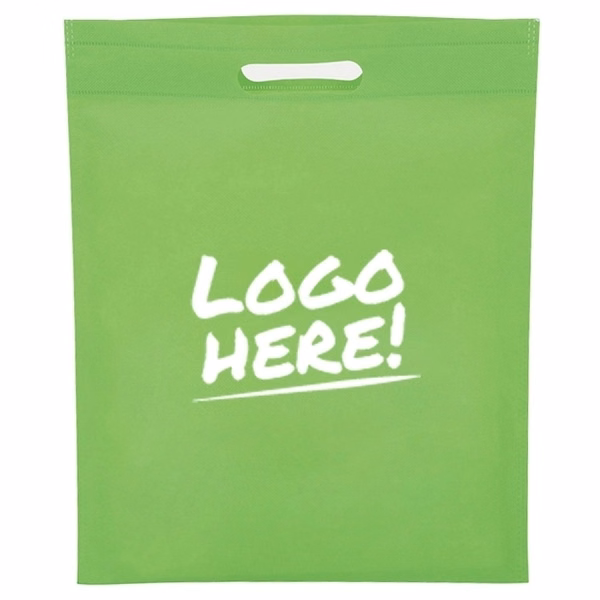 Custom 80gsm Non-Woven Die-Cut Handle Tote — Water-Resistant Shopping Bag