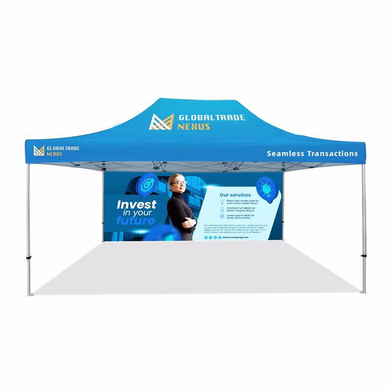 10'x20' Standard Hex Aluminum Frame Tent Kit w/Rear Wall