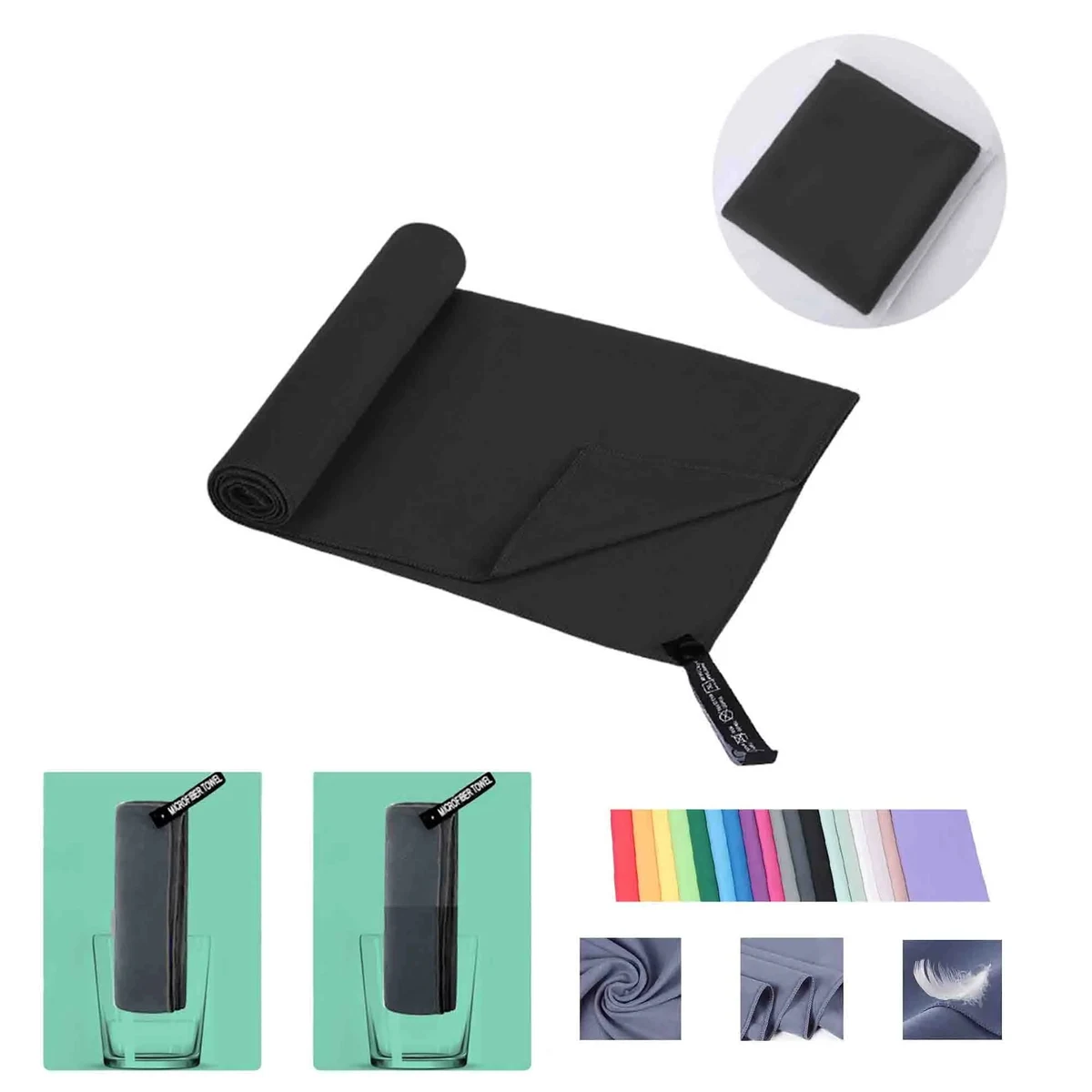 Microfiber Towel Perfect Travel & Gym & Camping Cloth 1