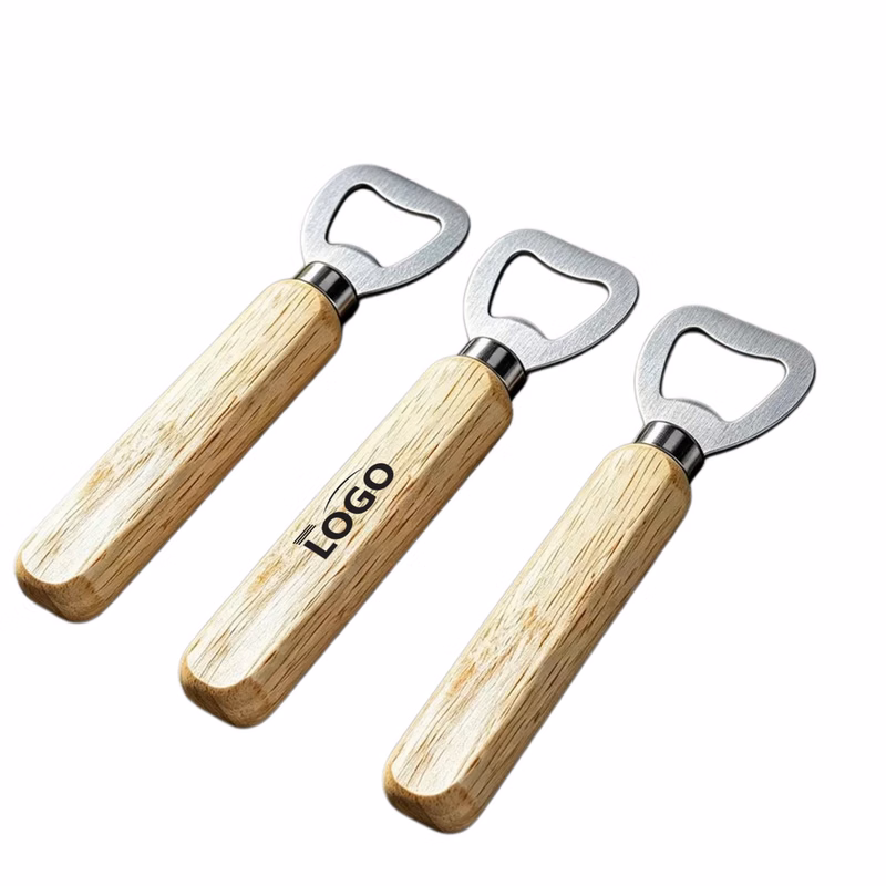 Solid Wood Handle Bottle Opener