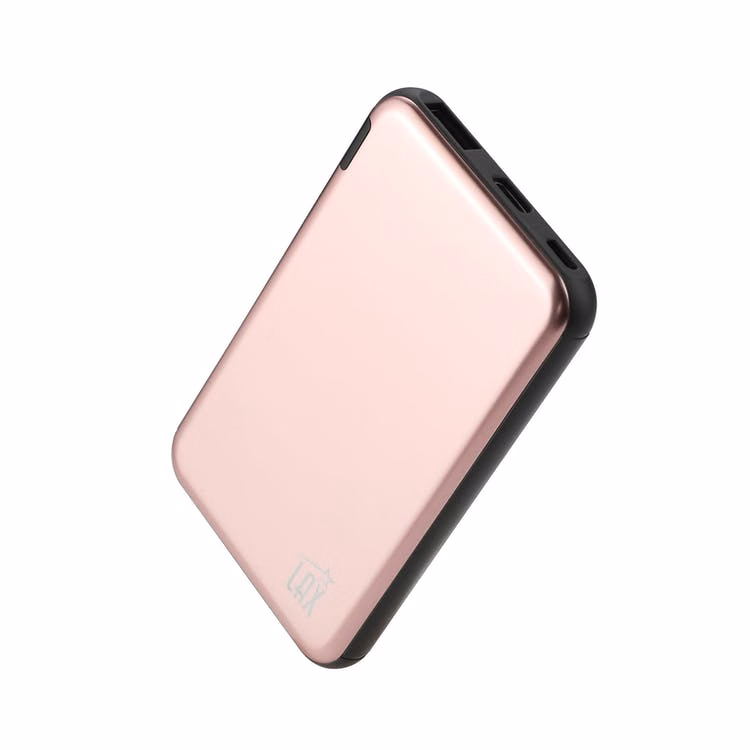Aluminum 7200mAh Power Bank with USB-C - Pink