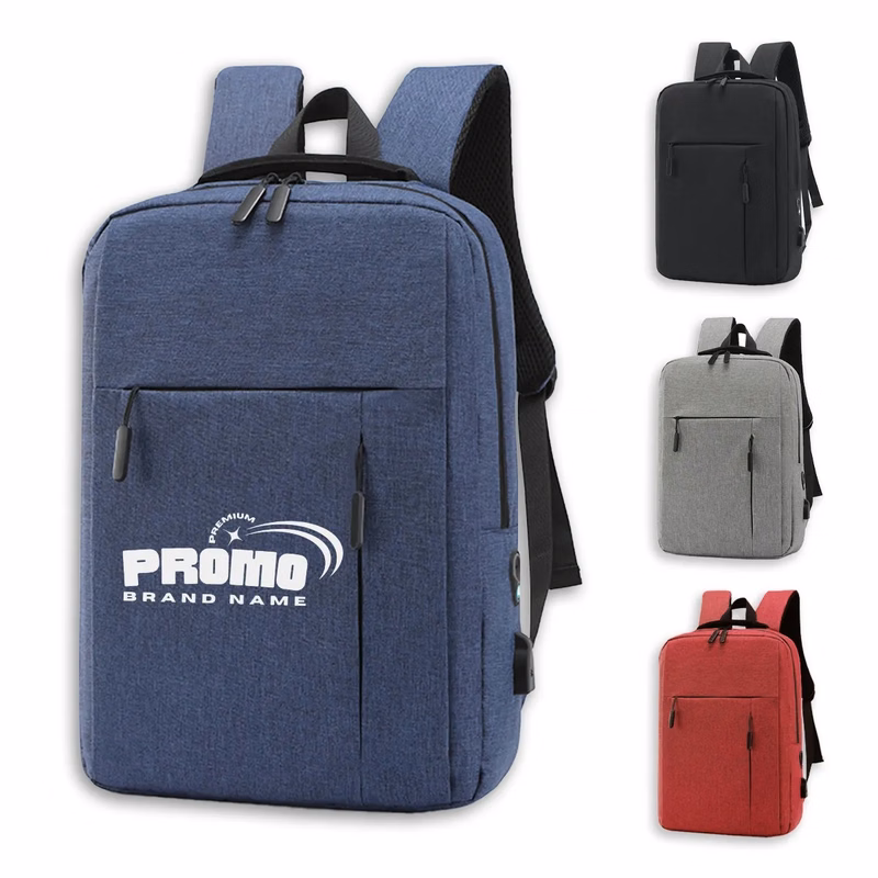 15.6 Inch Canvas Large Capacity Laptop Backpack with USB