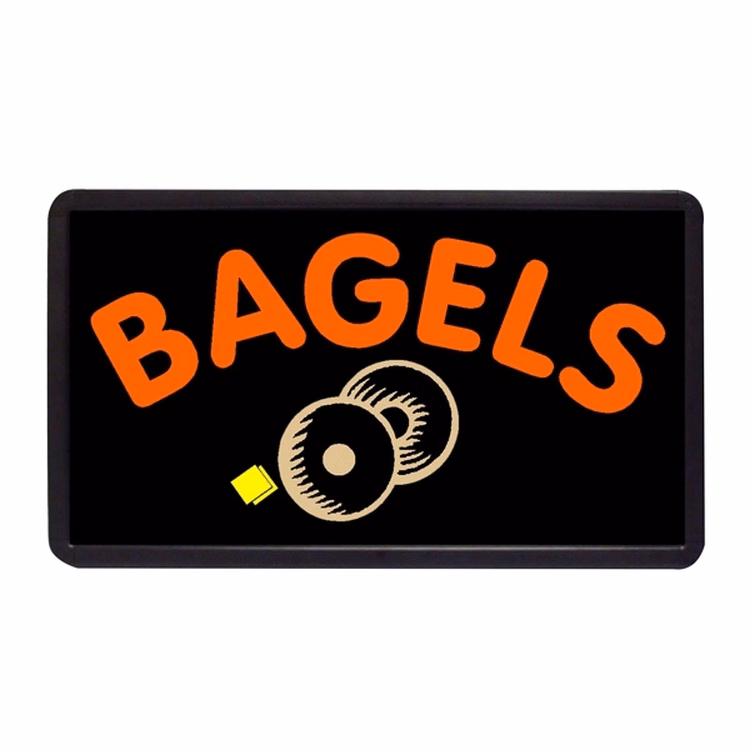Bagels 13" x 24" Simulated Neon Sign