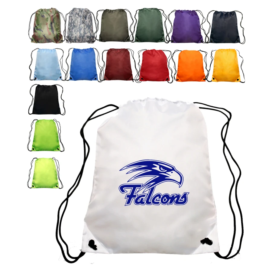 Union Printed - Classic Polyester Drawstring Bags 1