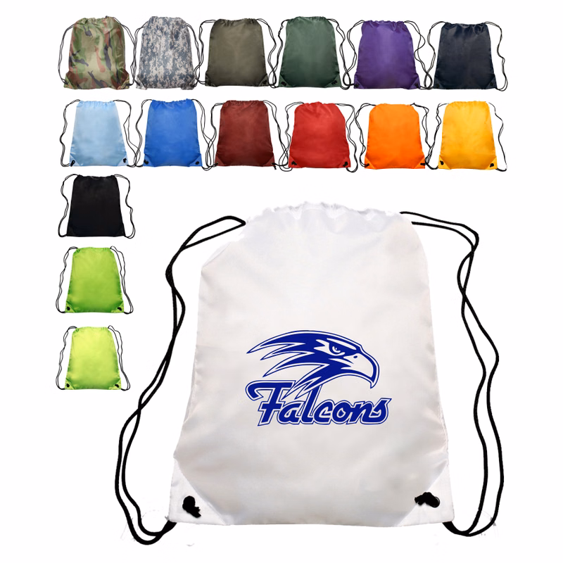 Union Printed - Classic Polyester Drawstring Bags