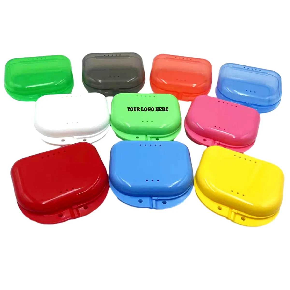 Denture Box Dental Retainer Mask With Vent Holes MOQ 50PCS 1