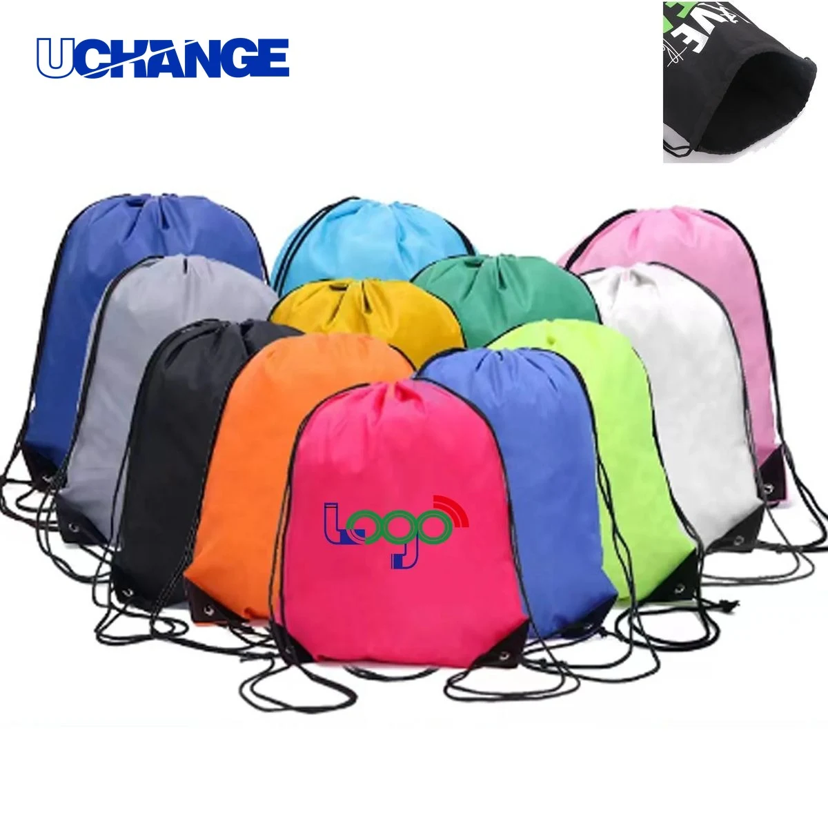 Reflective Drawstring Backpack Organizer 1