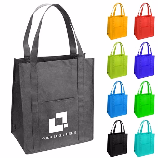 Custom RPET Reusable Shopping Bag- 13x15x8