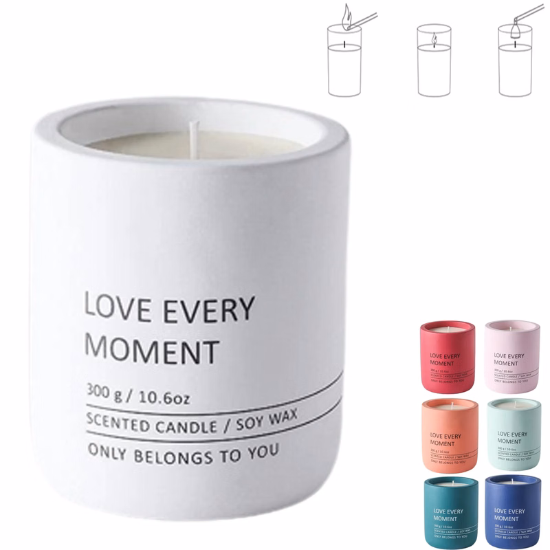 Two Styles Scented Candle In Ceramic Cup