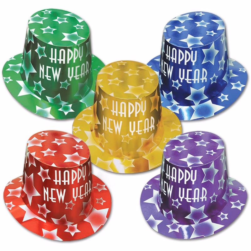 Gem-Star New Year's Eve Hi-Hats Assorted