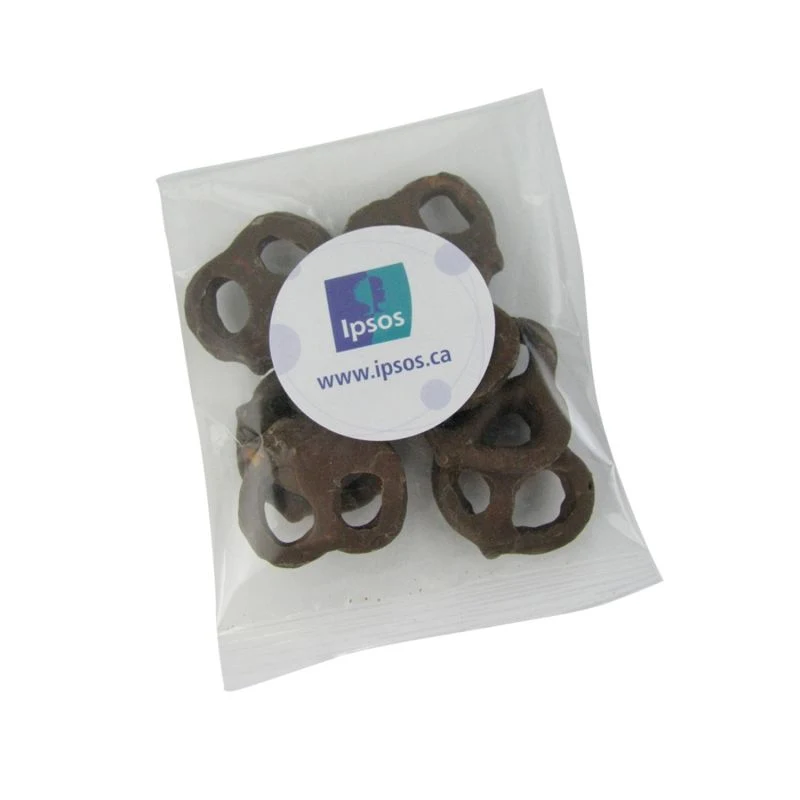 1oz. Goody Bags - Milk Chocolate Mini Pretzels 1