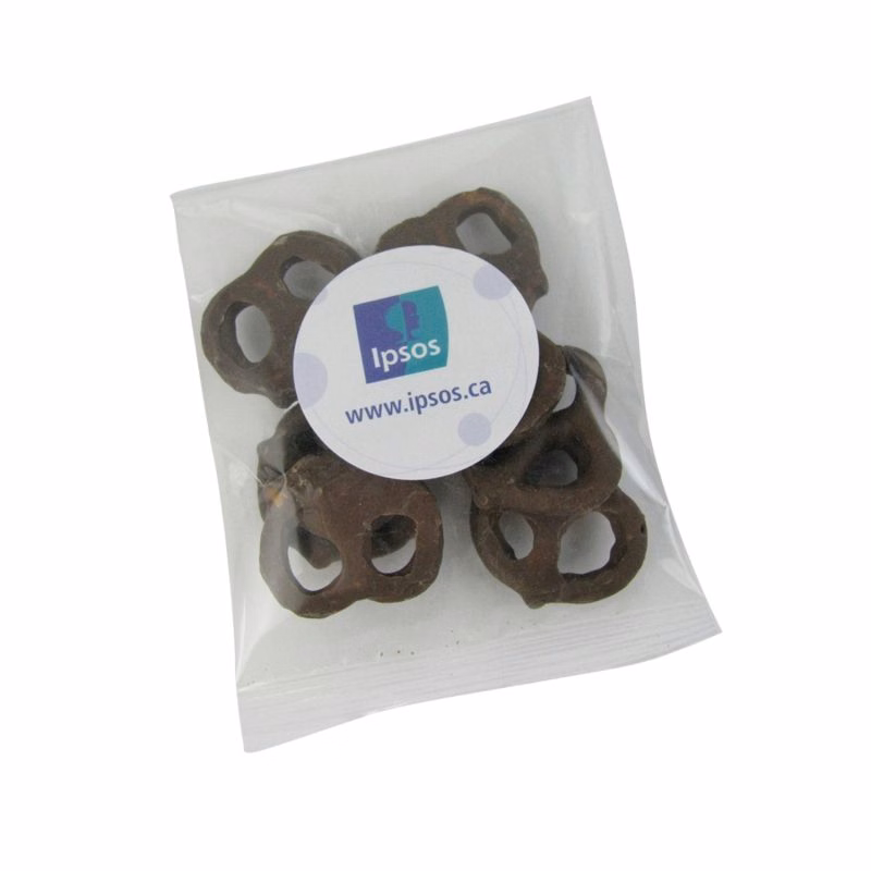 1oz. Goody Bags - Milk Chocolate Mini Pretzels