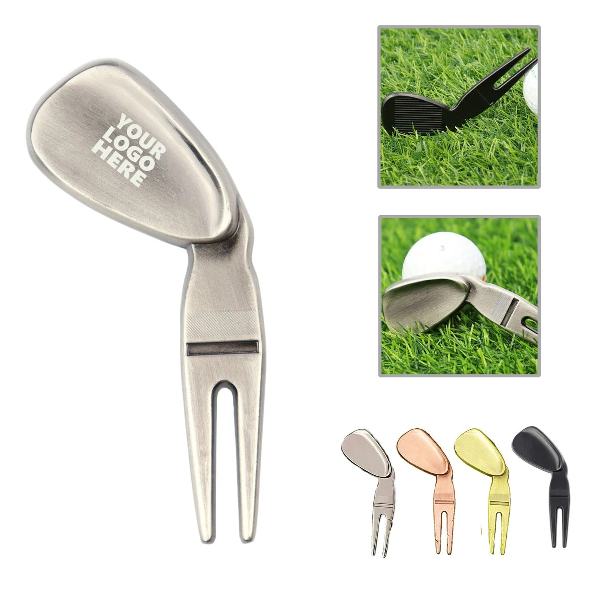 MOQ50 Golf Club Divot Repair Tool Pitch Mark Fixer 1