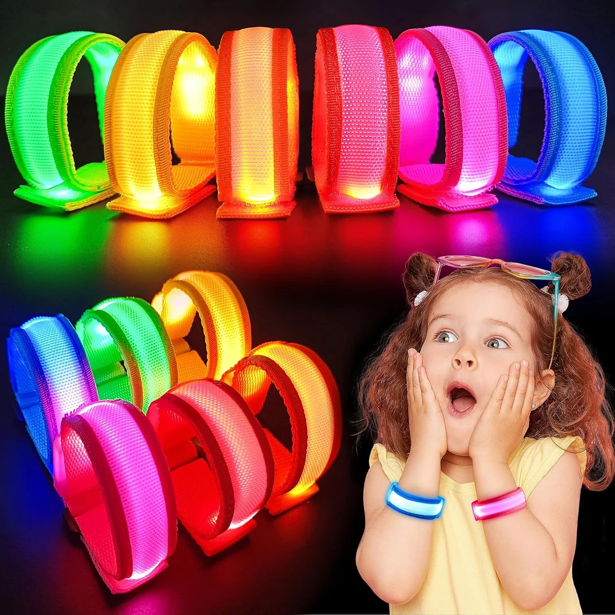 Neon Nylon LED Light Up Bracelet 1