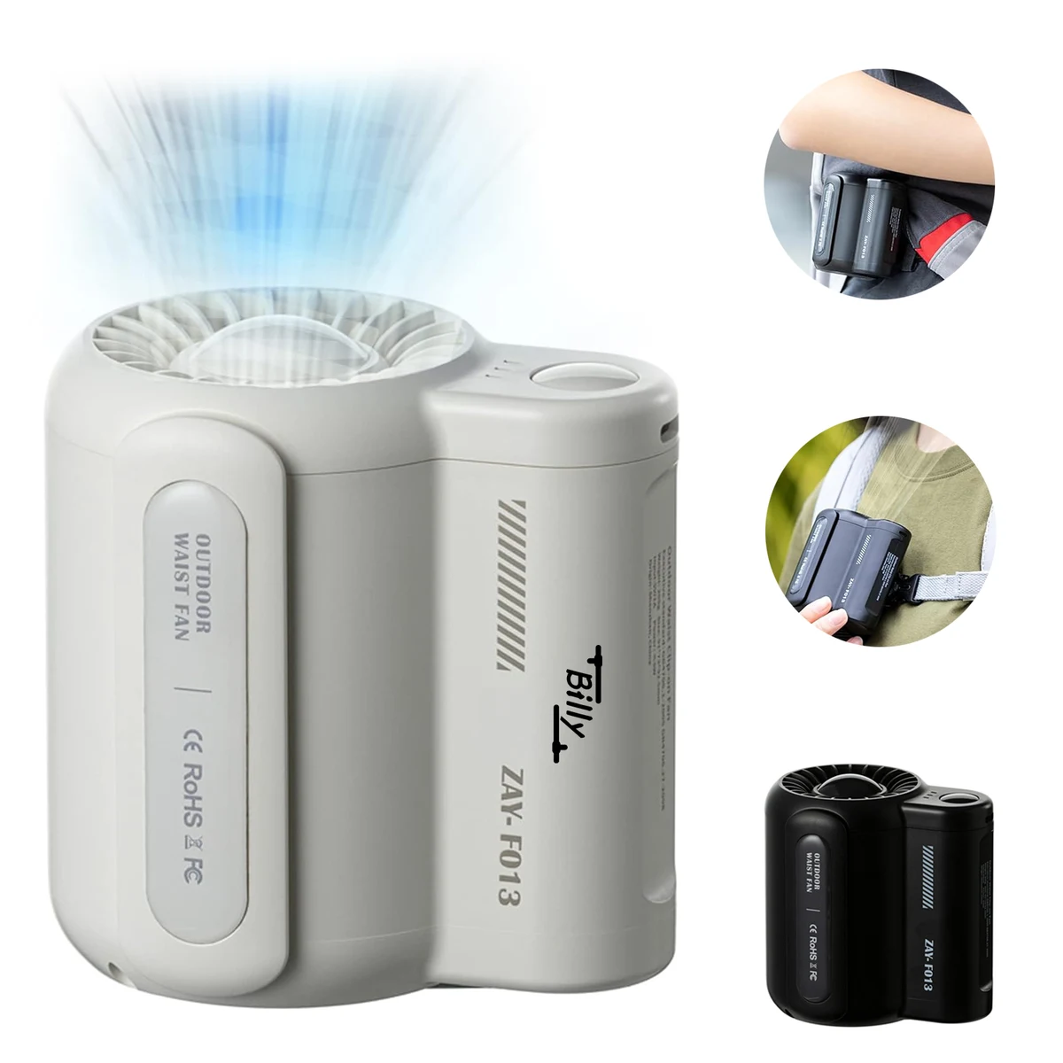 Mini Portable Clip Waist Fan 1