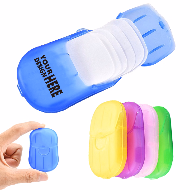 Portable Biodegradable Soap Sheets in Travel Case