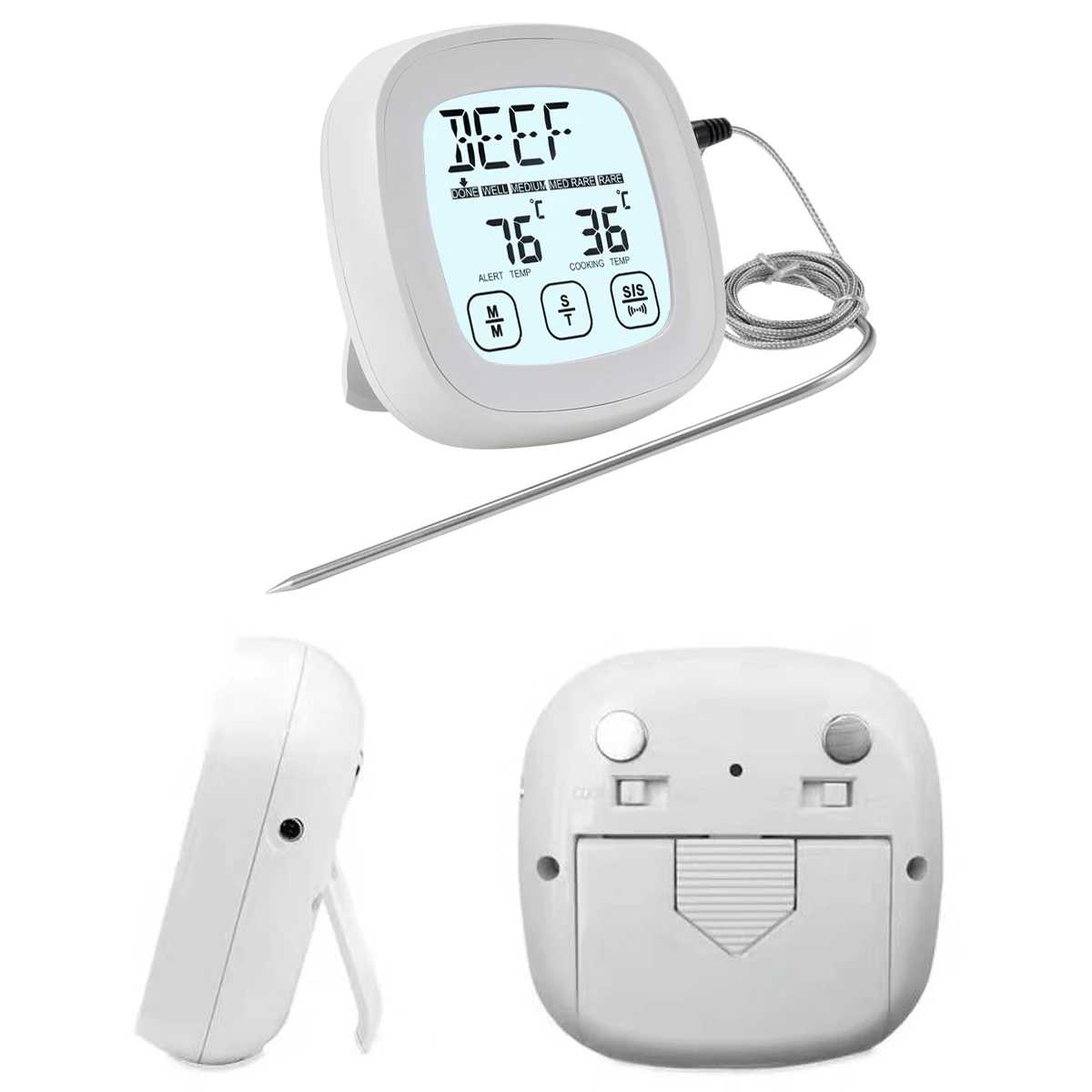 Meat Thermometer with Waterproof Probe for Oven 1