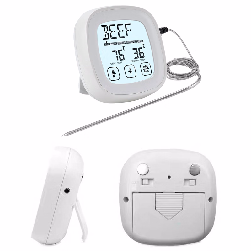 Meat Thermometer with Waterproof Probe for Oven