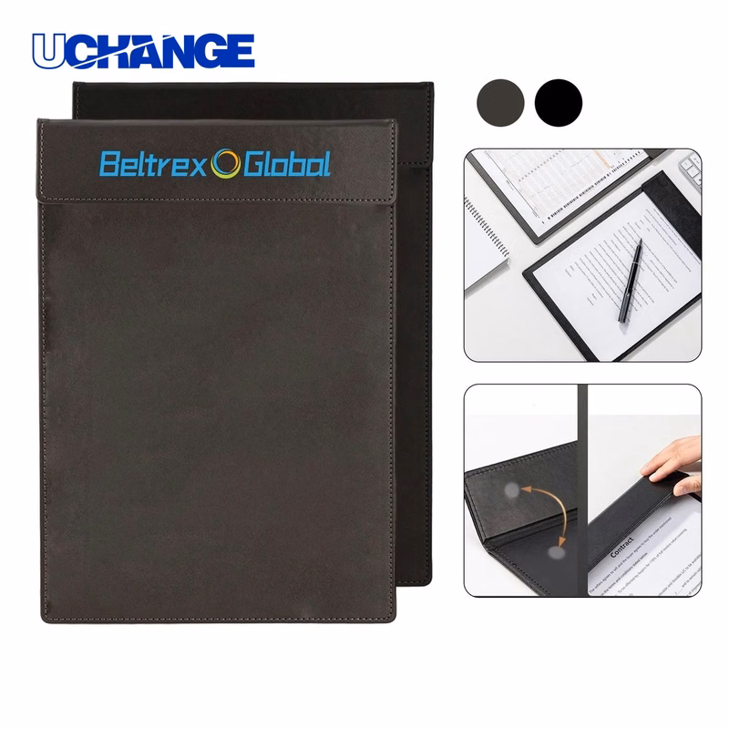 PU Leather A4 Clipboard Board with Magnetic Lock