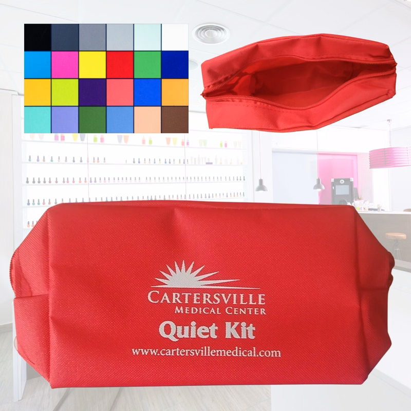 Oxford Vivid Toiletry Bag -8" x 4.5 x 2.5"