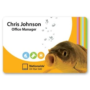Full Color Name Badge w/ Personalization (2.5x3.75") Rectangle 1