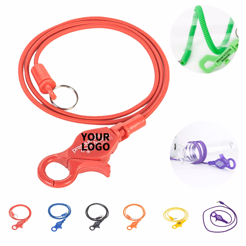 Elastic Bungee Cord Card Holder With Lobster Claw 20"