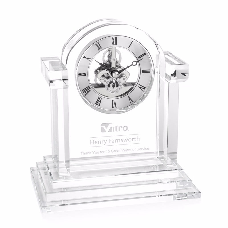 Velia Clock - Silver