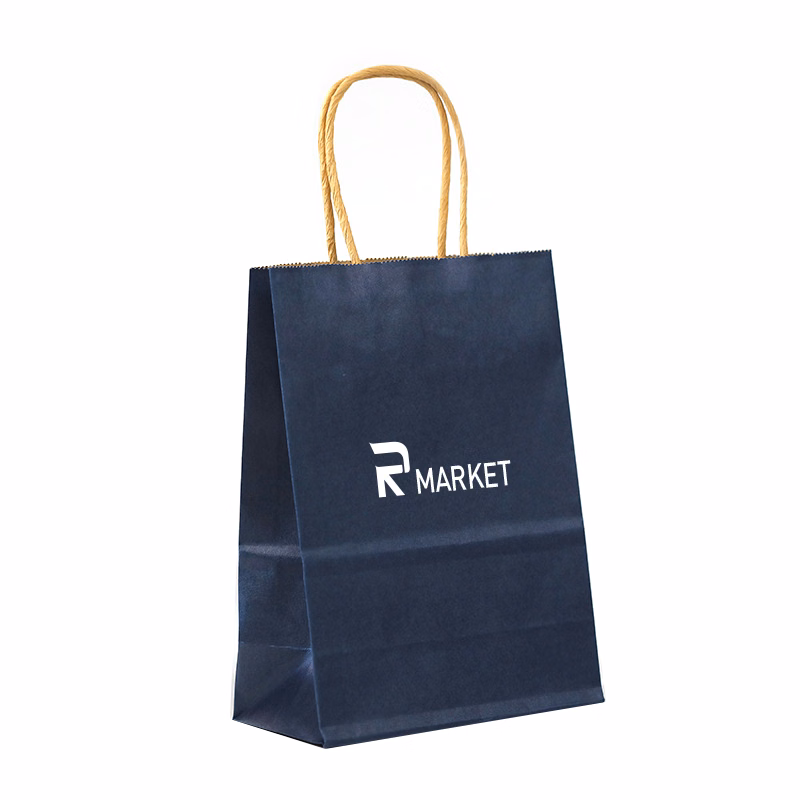 Eco-Green Paper Bags crafted from 100% recycled 110gsm kraft paper