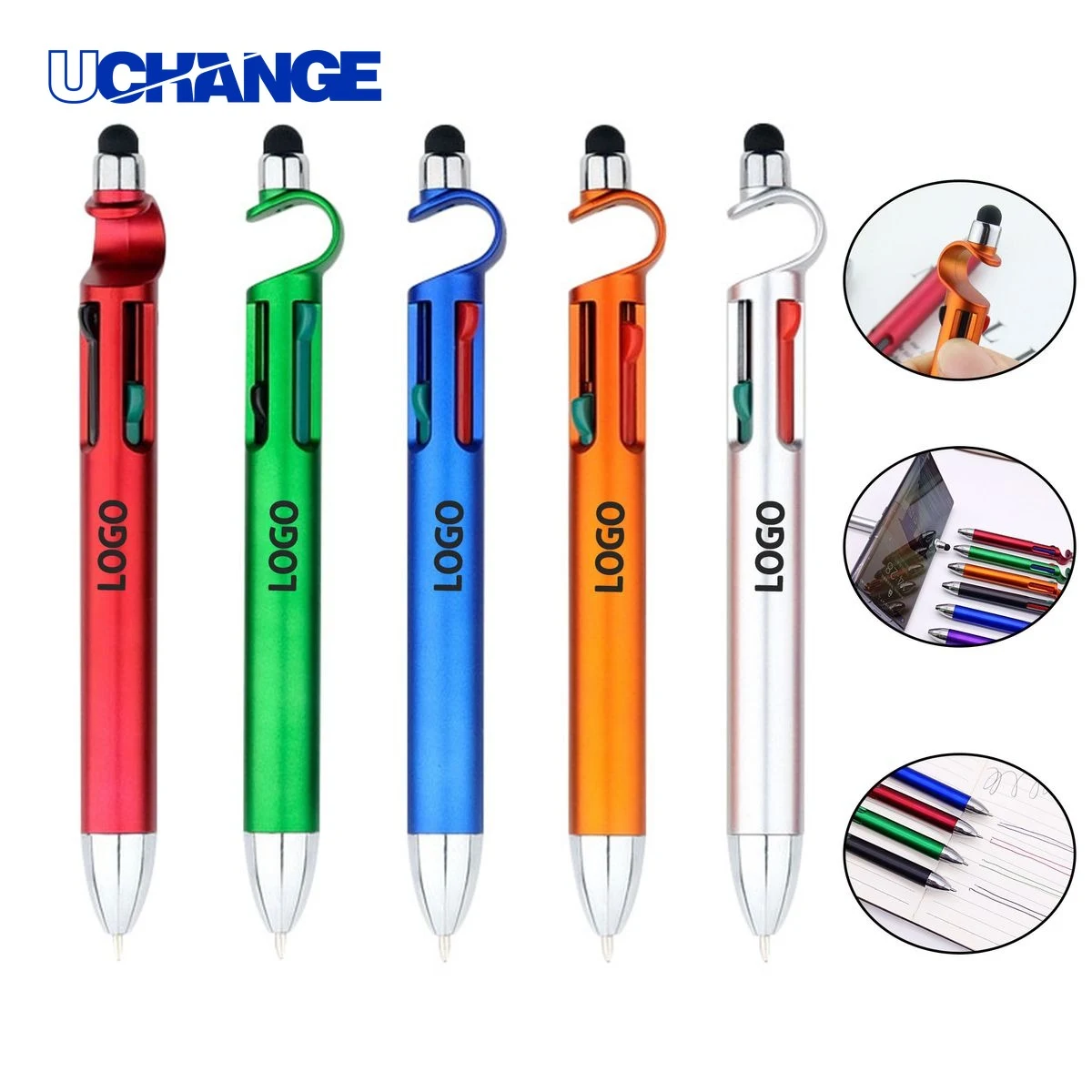 Four Color Mobile Phone Stand Ballpoint Pen 1